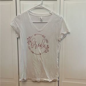 Bride v neck shirt